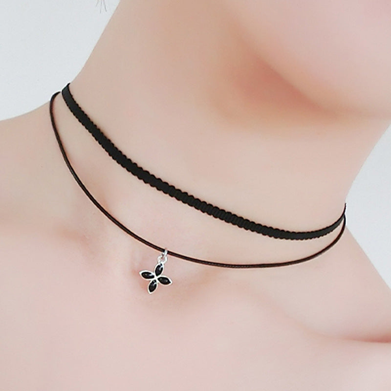 Sier Korean Female Accessories Popular Jewelry Necklaces