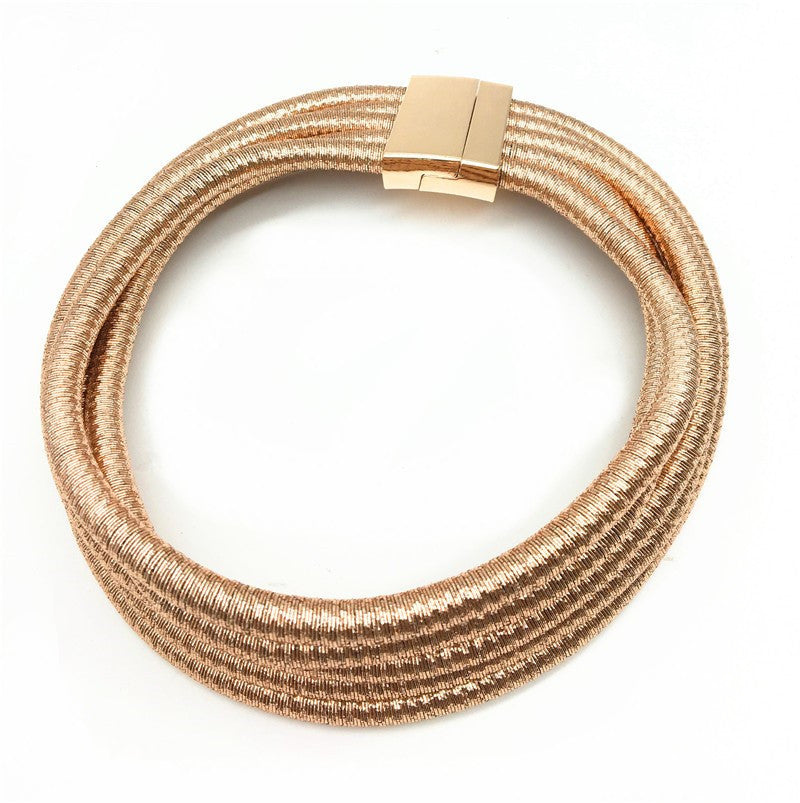 Women's Exaggerated Woven For Clavicle Chain Necklaces