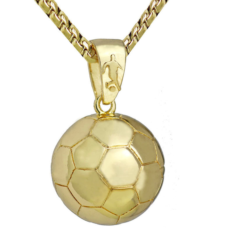 Men's Three-dimensional Basketball Sports Ball Trend Necklaces