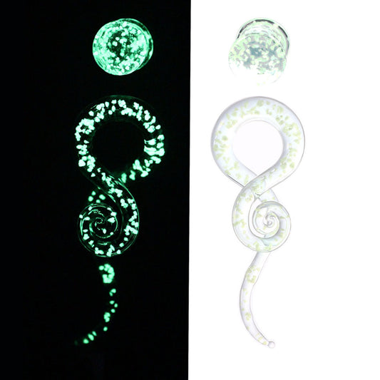 Glass Auricle Luminous Ear Amplifier Piercing Earrings