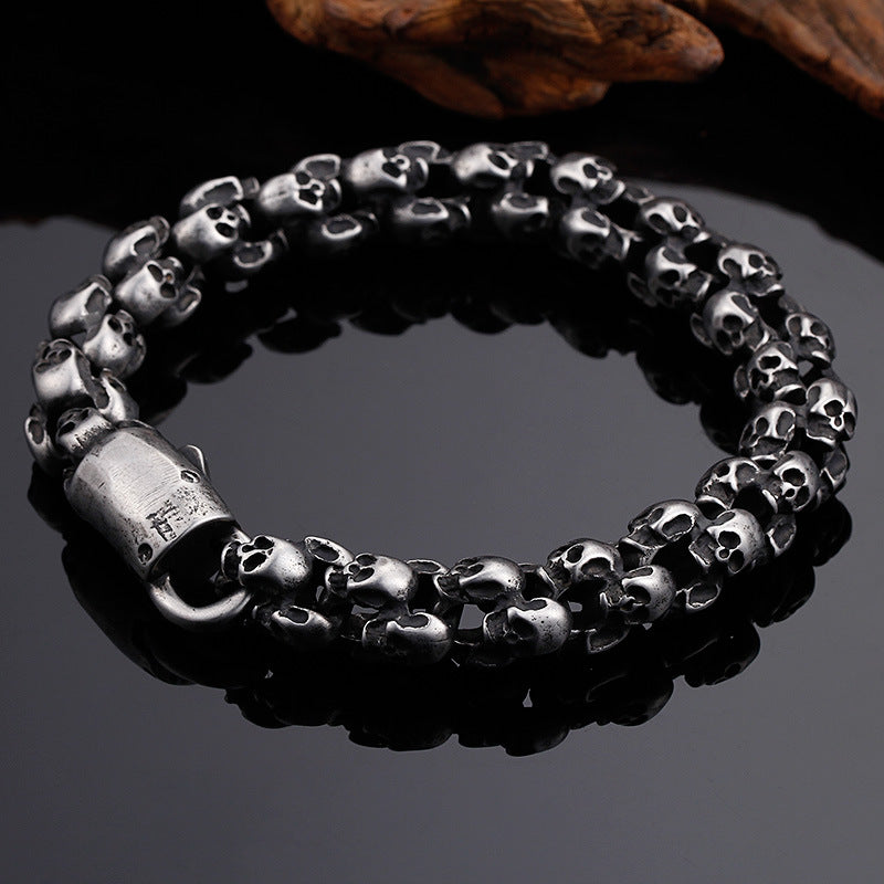 Men's Steel Skull Trendy Unique Stainless Ghost Bracelets