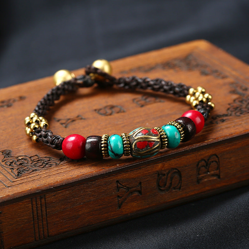 Style Ethnic Jewelry Hand-woven Nepal Beads Bracelets