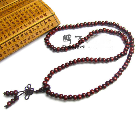 Small Leaf Rosewood Beads Long String Bracelets