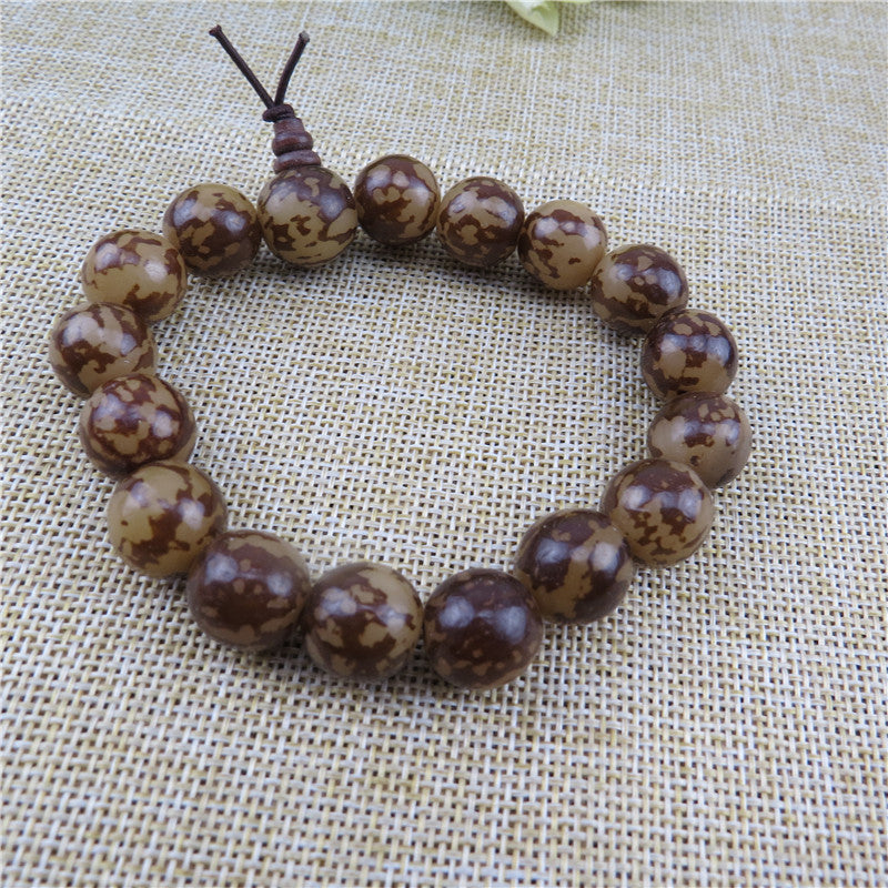 Women's & Men's Textured Bodhi Bead Tiger Spot Rosary Stall Bracelets