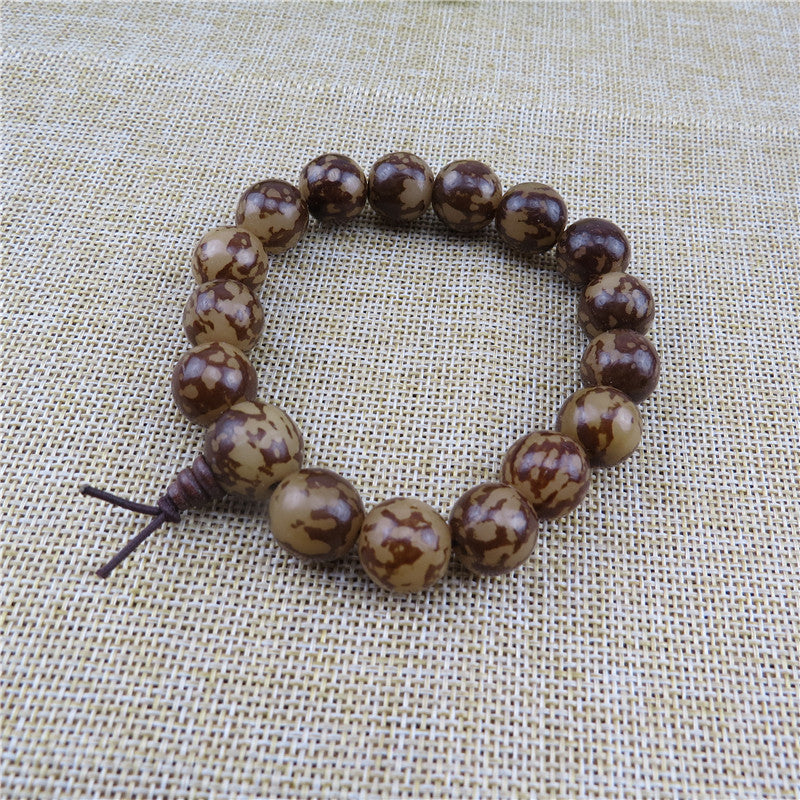 Women's & Men's Textured Bodhi Bead Tiger Spot Rosary Stall Bracelets