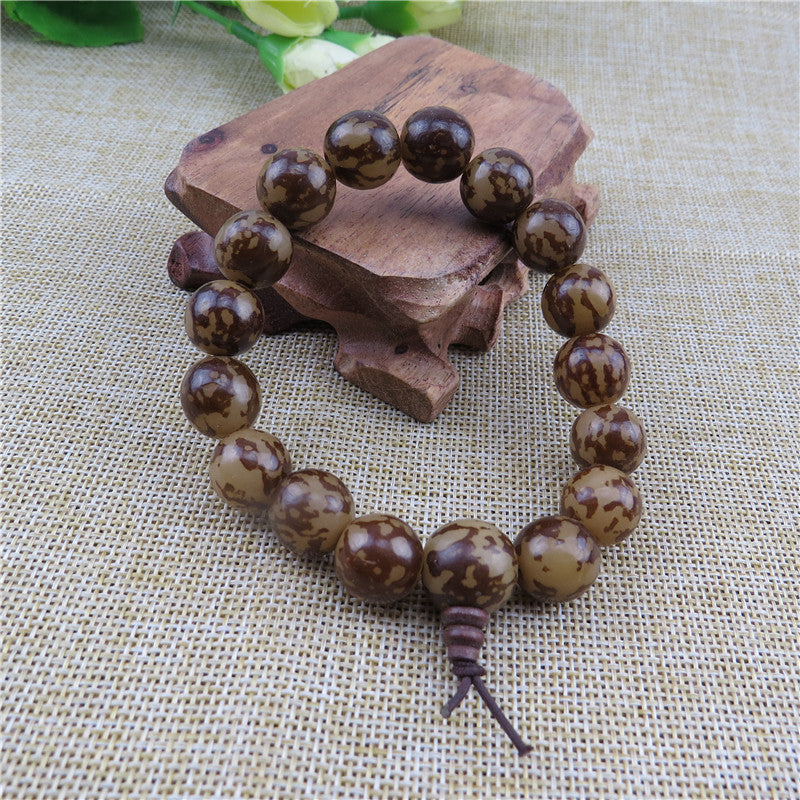 Women's & Men's Textured Bodhi Bead Tiger Spot Rosary Stall Bracelets