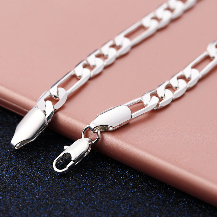 Ornament Side Flat Chain Body Three Bracelets