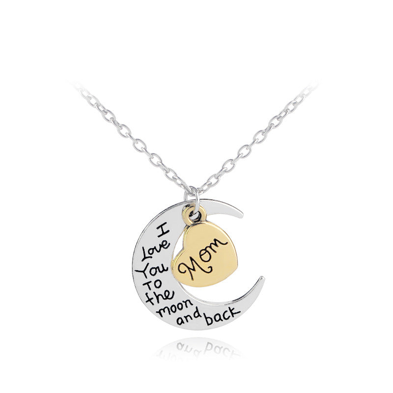 Beautiful Fashion Love Moon Valentine's Day Necklaces