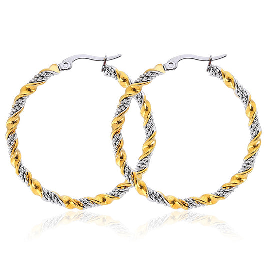 Minority Simple Personality Fashion Titanium Steel Ear Buckle