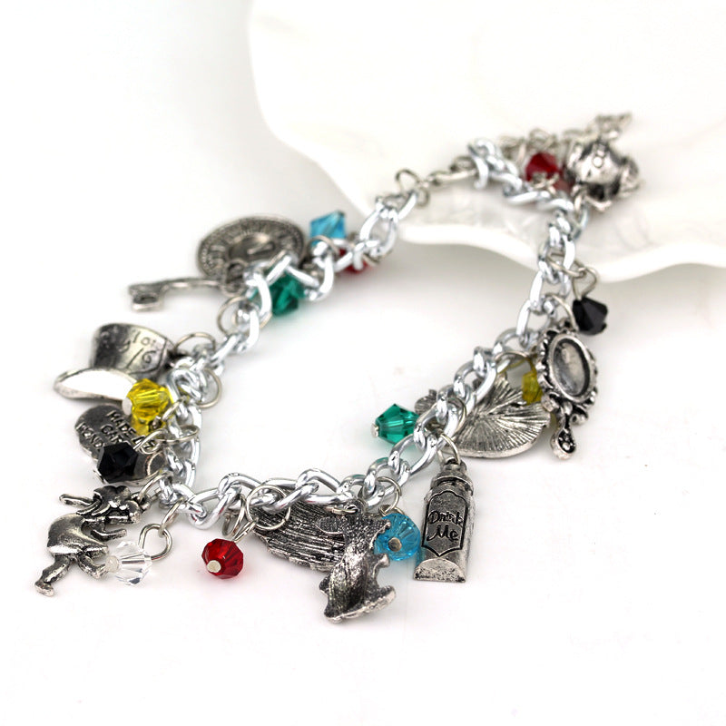 In Wonderland Fashion Creative Magic Mirror Key Bracelets