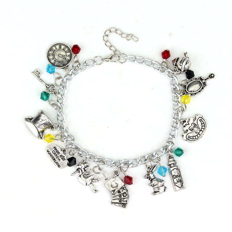 In Wonderland Fashion Creative Magic Mirror Key Bracelets