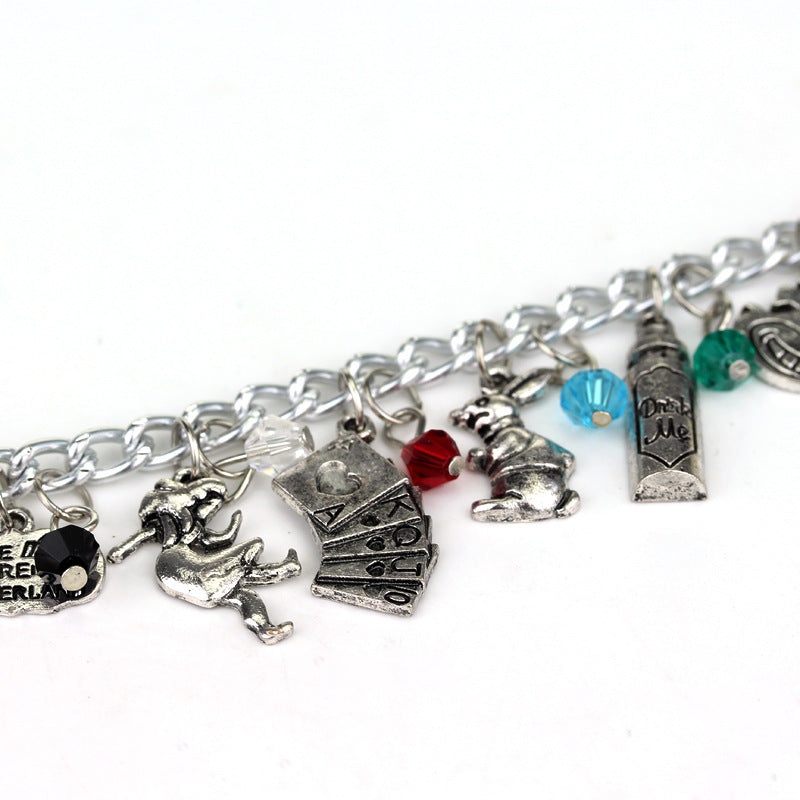 In Wonderland Fashion Creative Magic Mirror Key Bracelets