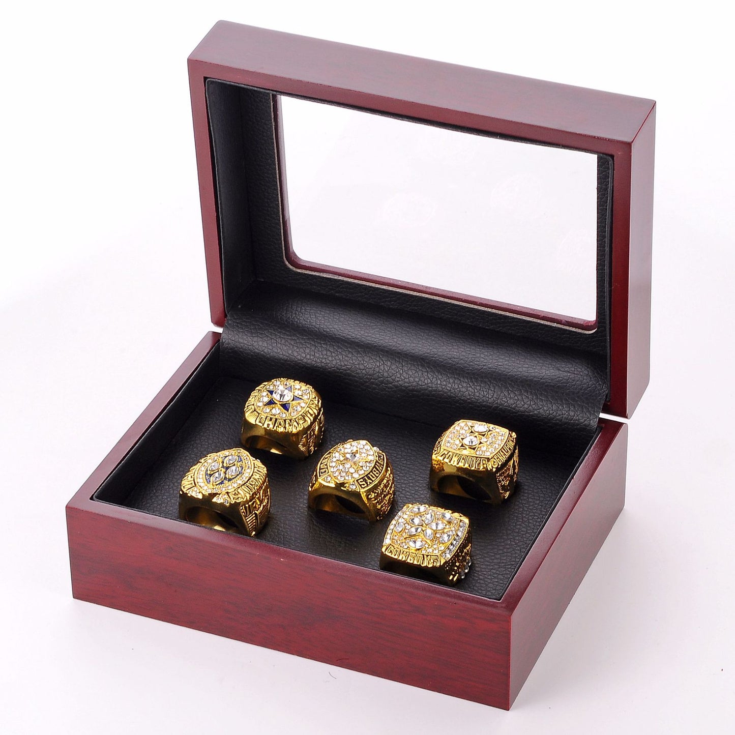 Men's Bowl Rugby Dallas Cowboys Alloy Diamond Rings