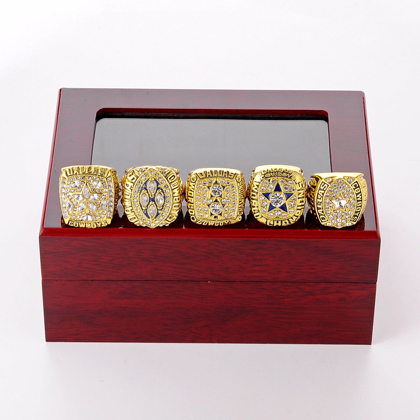 Men's Bowl Rugby Dallas Cowboys Alloy Diamond Rings