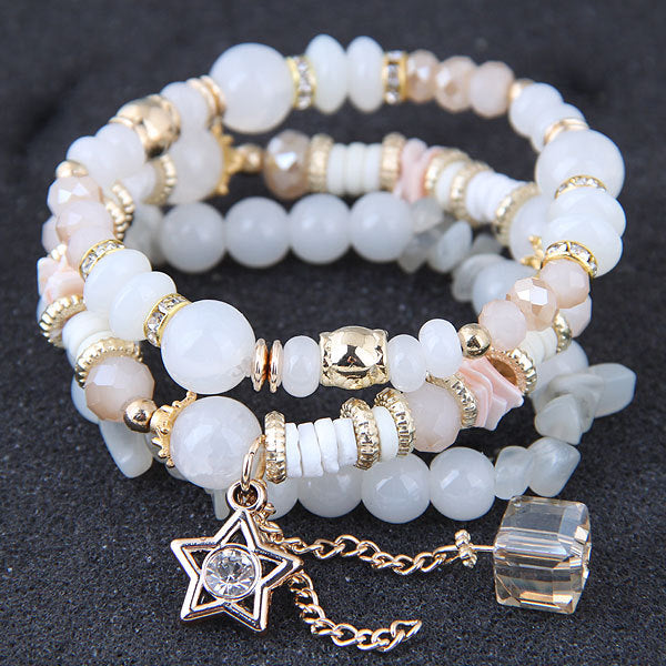 Classic Fashion Crystal Candy Beads Lady Bracelet