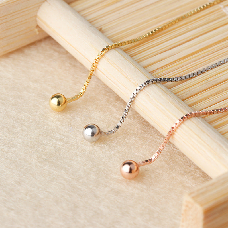 Sterling Sier Female Tassel Extra Long Korean Style Temperamental Rings