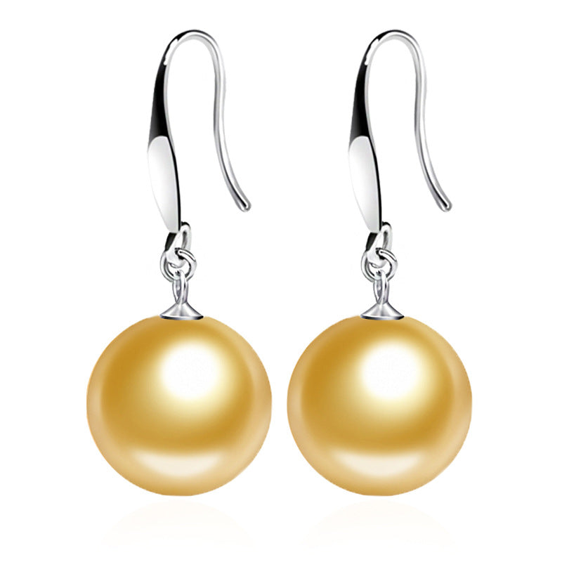 Sterling Sier Natural Shell Pearl Korean Stud Earrings