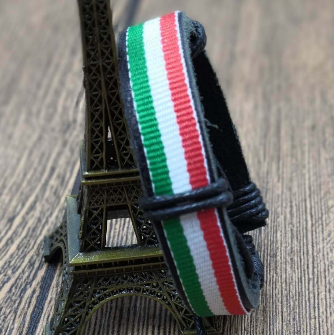 Women's & Men's World Cup Vintage Cowhide Hand-woven Italy Germany Bracelets