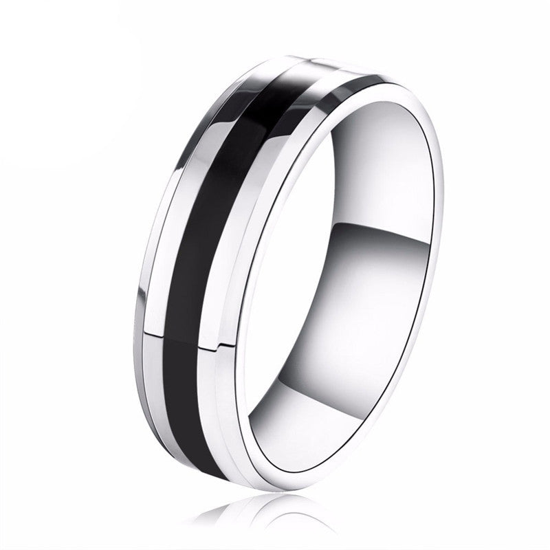 Titanium Steel Drip Niche Popular Simplicity Rings