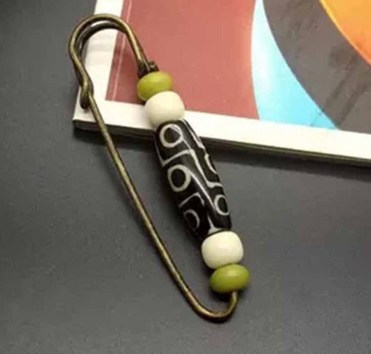 Agate Brooch Pin Buckle Simple Retro Brooches