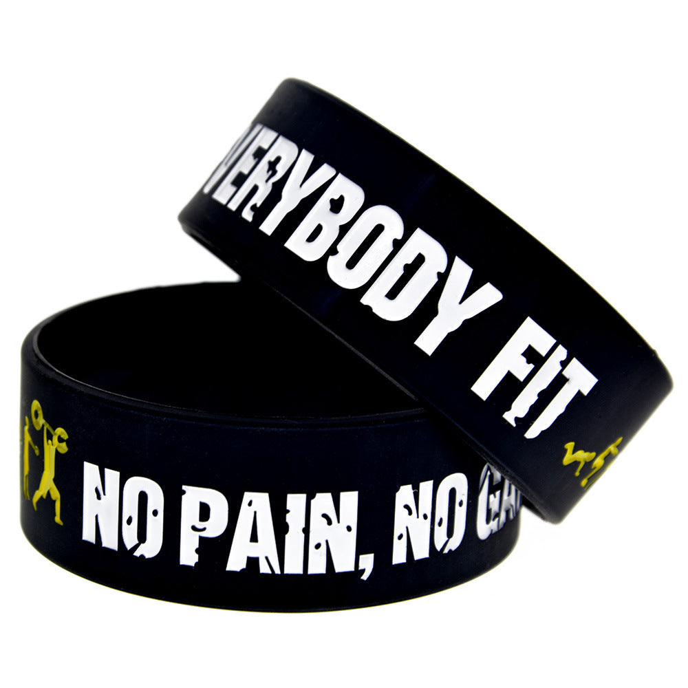 Wrist Strap For Sports Silicone Inspirational Bracelet
