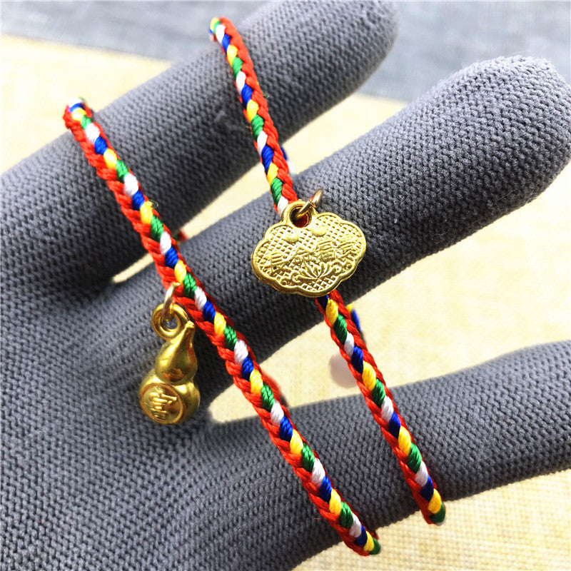 Women's & Men's Hand-woven Colorful Braided Rope Carrying Strap May Dragon Boat Bracelet