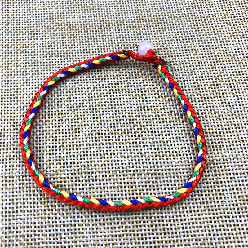 Women's & Men's Hand-woven Colorful Braided Rope Carrying Strap May Dragon Boat Bracelet