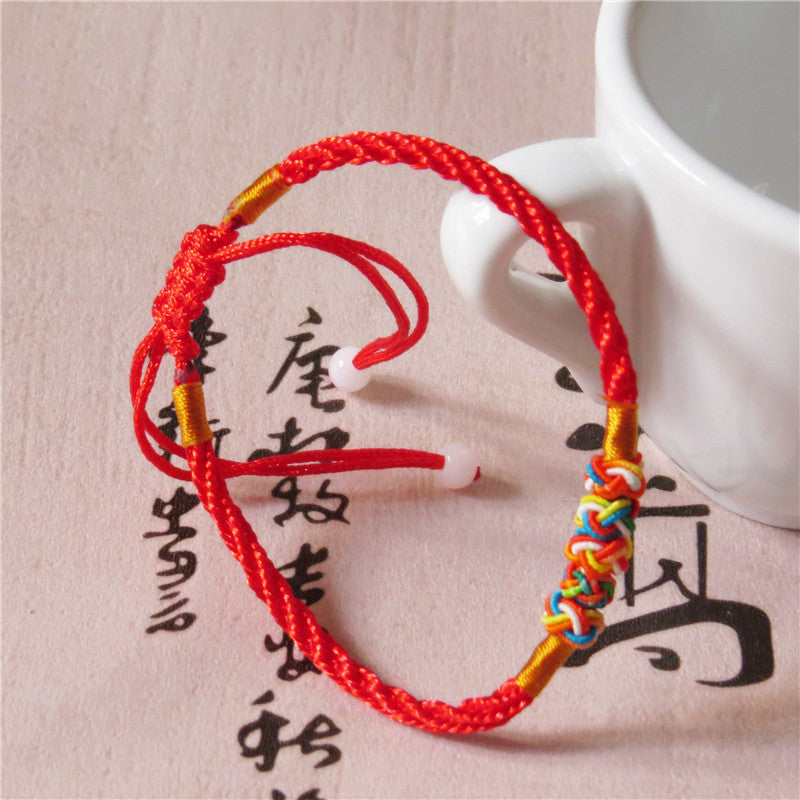 Women's & Men's Hand-woven Colorful Braided Rope Carrying Strap May Dragon Boat Bracelet