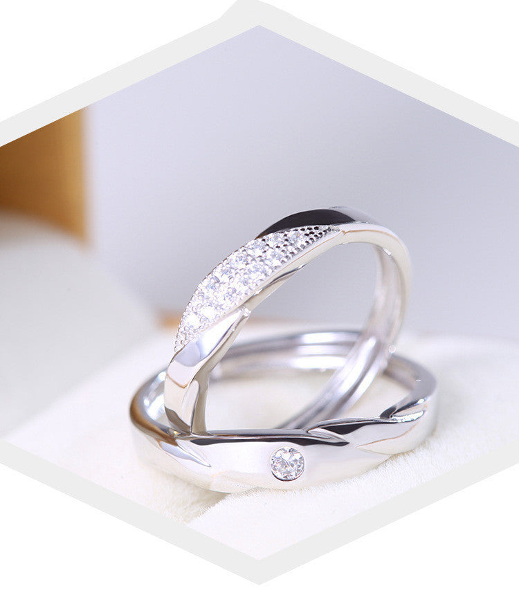 Women's & Men's Love Diamond Couples Openings Confession For Rings