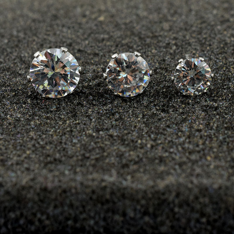 Hipster Rhinestone Zircon Nail Super Flash Artificial Ear Buckle