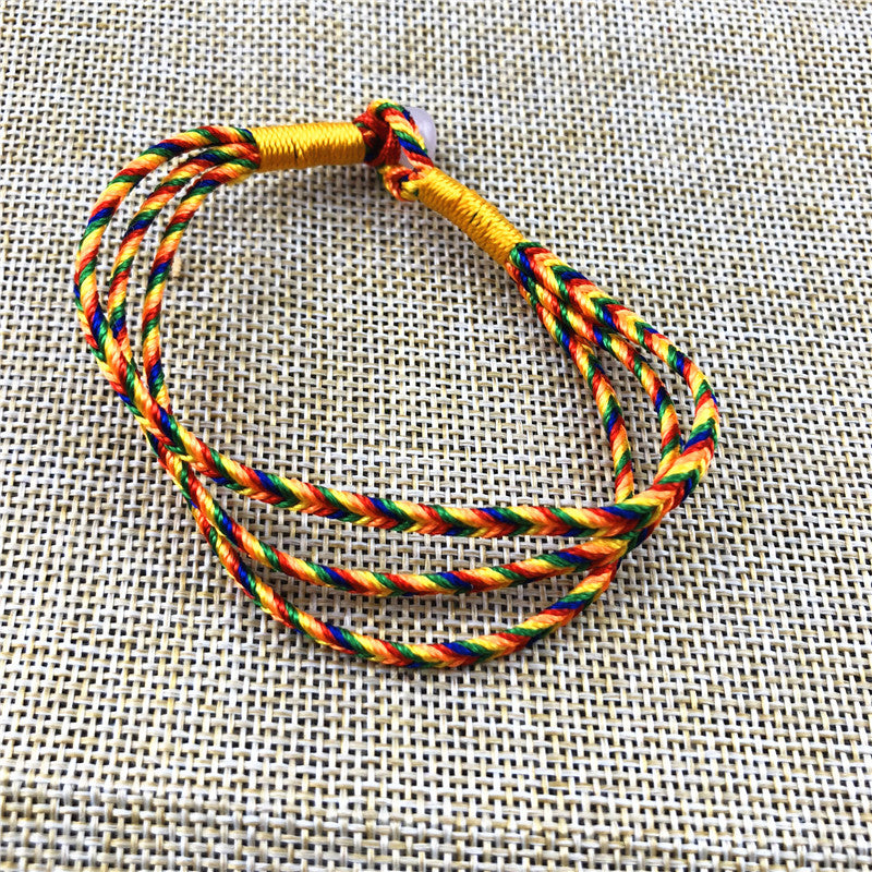 Women's & Men's Hand-woven Colorful Braided Rope Carrying Strap May Dragon Boat Bracelet