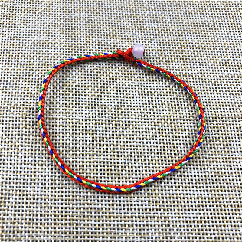 Women's & Men's Hand-woven Colorful Braided Rope Carrying Strap May Dragon Boat Bracelet