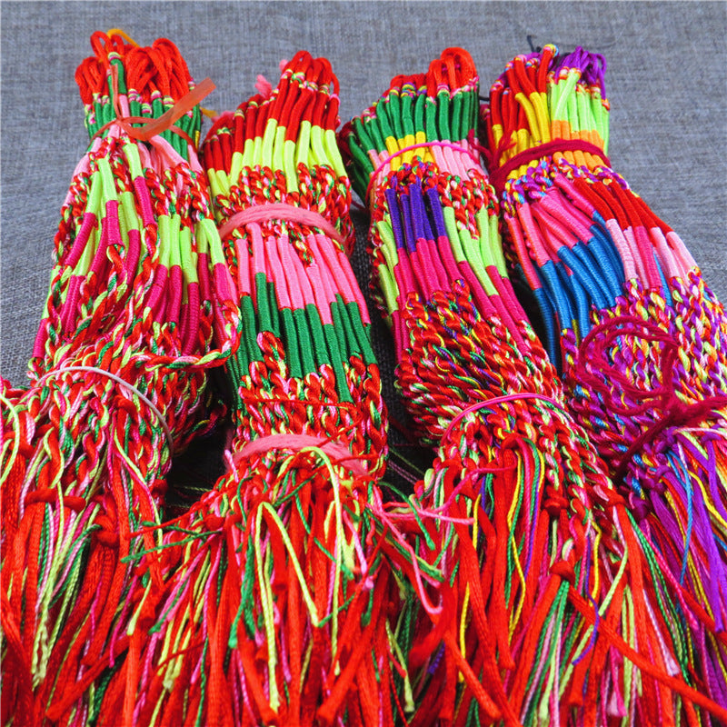 Women's & Men's Hand-woven Colorful Braided Rope Carrying Strap May Dragon Boat Bracelet