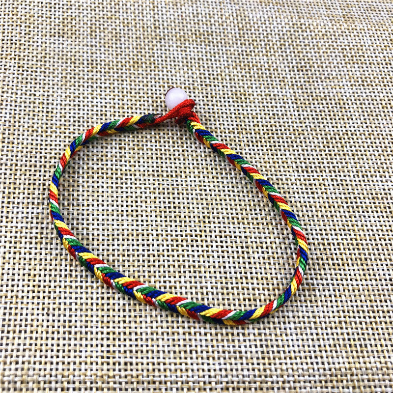 Women's & Men's Hand-woven Colorful Braided Rope Carrying Strap May Dragon Boat Bracelet