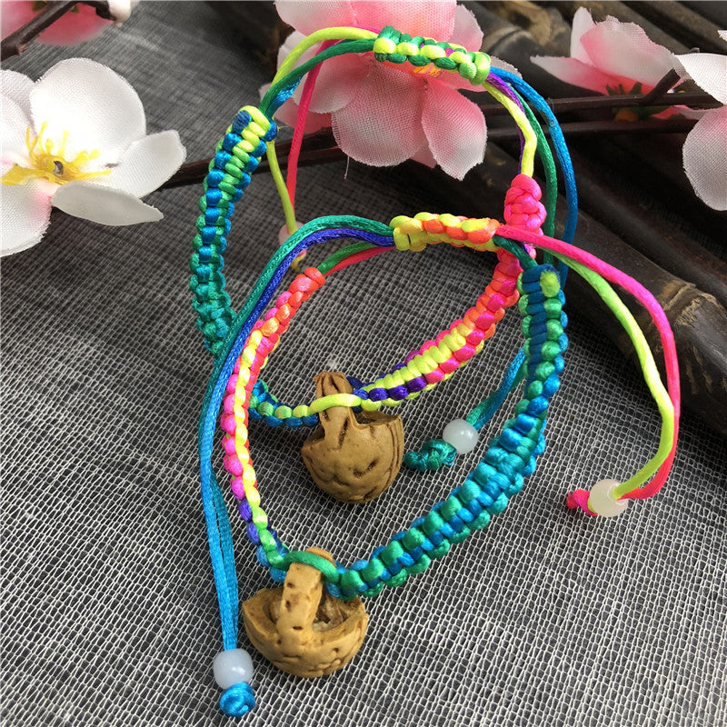 Women's & Men's Hand-woven Colorful Braided Rope Carrying Strap May Dragon Boat Bracelet