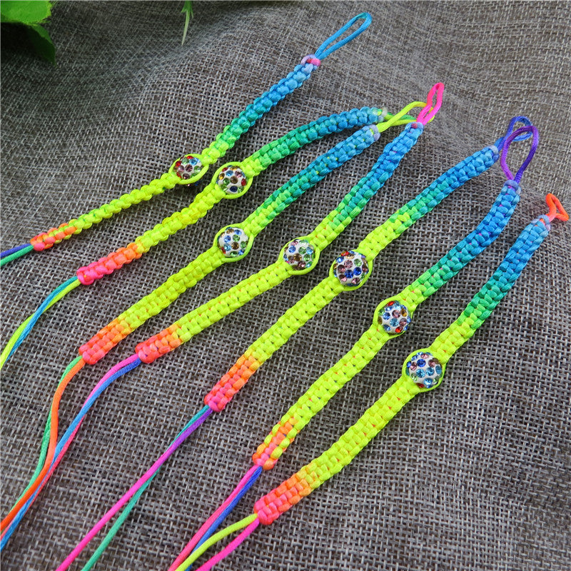 Women's & Men's Hand-woven Colorful Braided Rope Carrying Strap May Dragon Boat Bracelet