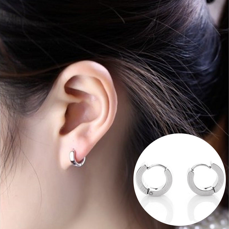 Women's & Men's Fashion Simple Glossy Mini Small Style Ear Buckle