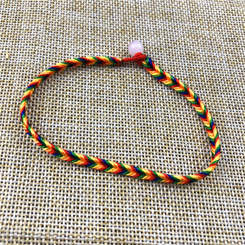 Women's & Men's Hand-woven Colorful Braided Rope Carrying Strap May Dragon Boat Bracelet