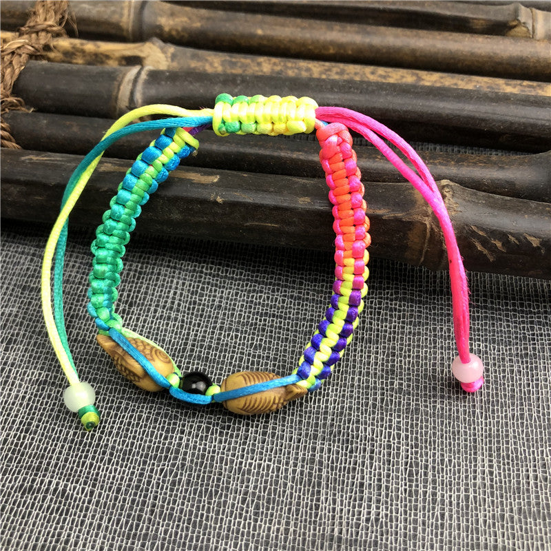 Women's & Men's Hand-woven Colorful Braided Rope Carrying Strap May Dragon Boat Bracelet