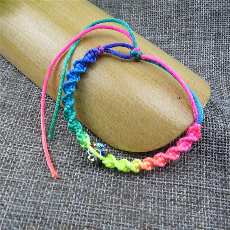 Women's & Men's Hand-woven Colorful Braided Rope Carrying Strap May Dragon Boat Bracelet