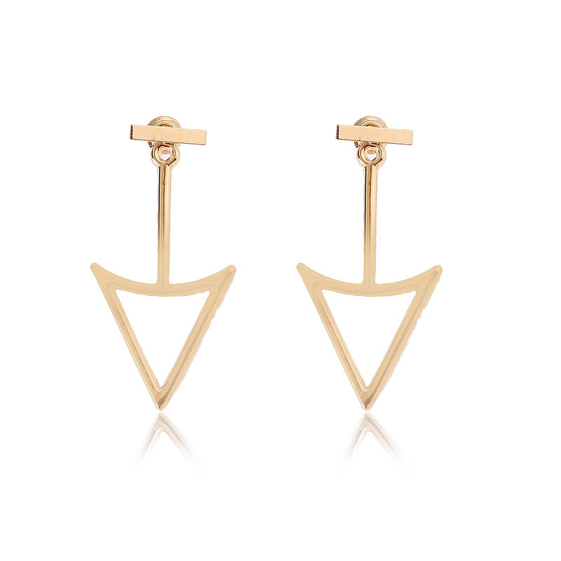 Personalized Design Geometric Hollow Yangtze River Earrings