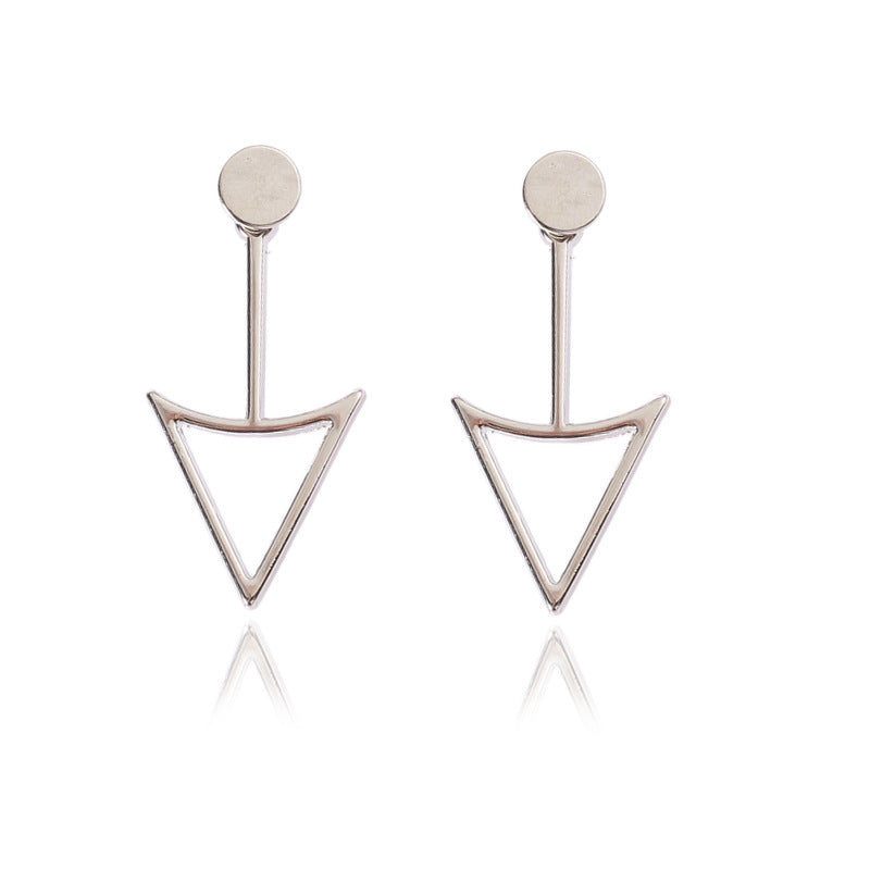 Personalized Design Geometric Hollow Yangtze River Earrings