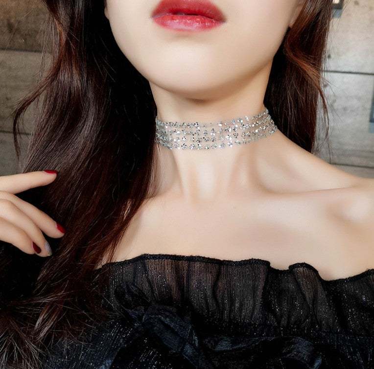 Gold Sexy Invisible Clavicle Chain Female Necklaces