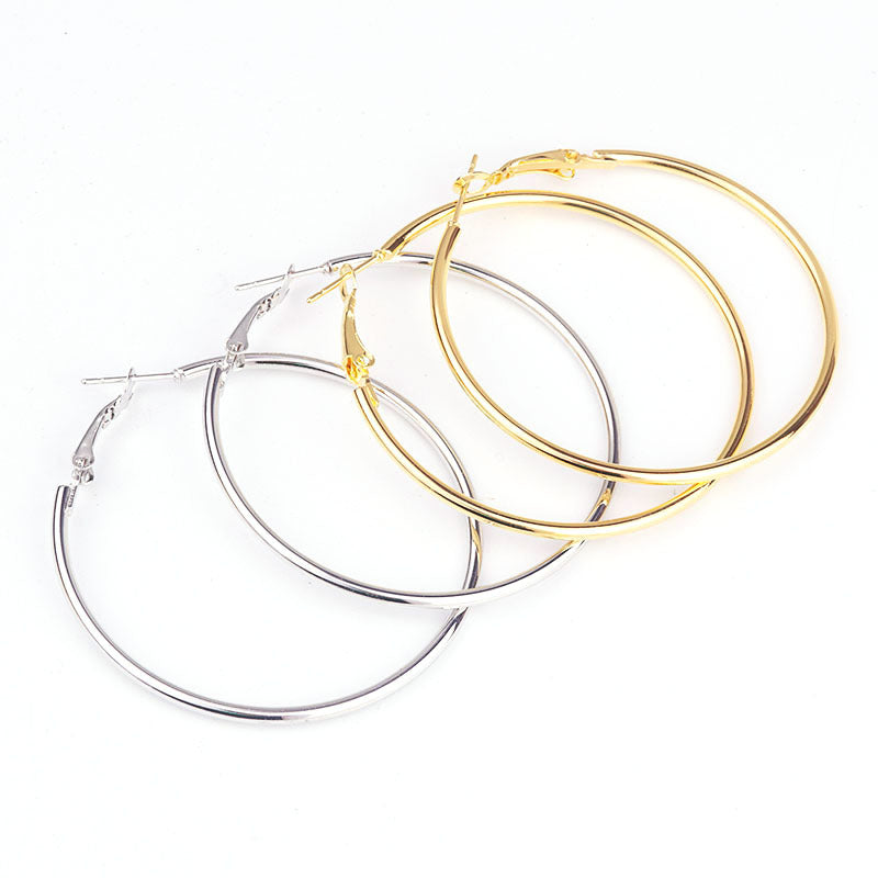 Fashion Simple Classic Exaggerated Ear Hoop Earrings