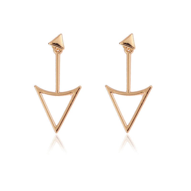 Personalized Design Geometric Hollow Yangtze River Earrings