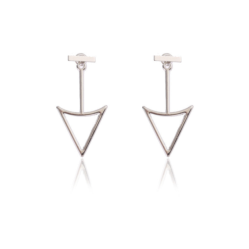 Personalized Design Geometric Hollow Yangtze River Earrings