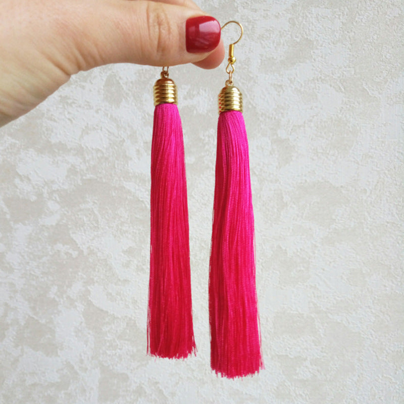 Ethnic Tassel No Clip Long Fringe Tourism Ear Line