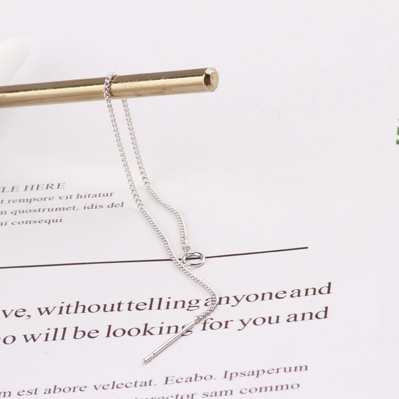 Color Retention Auricular Needle Material Thin Chain Minimalist Ear Line
