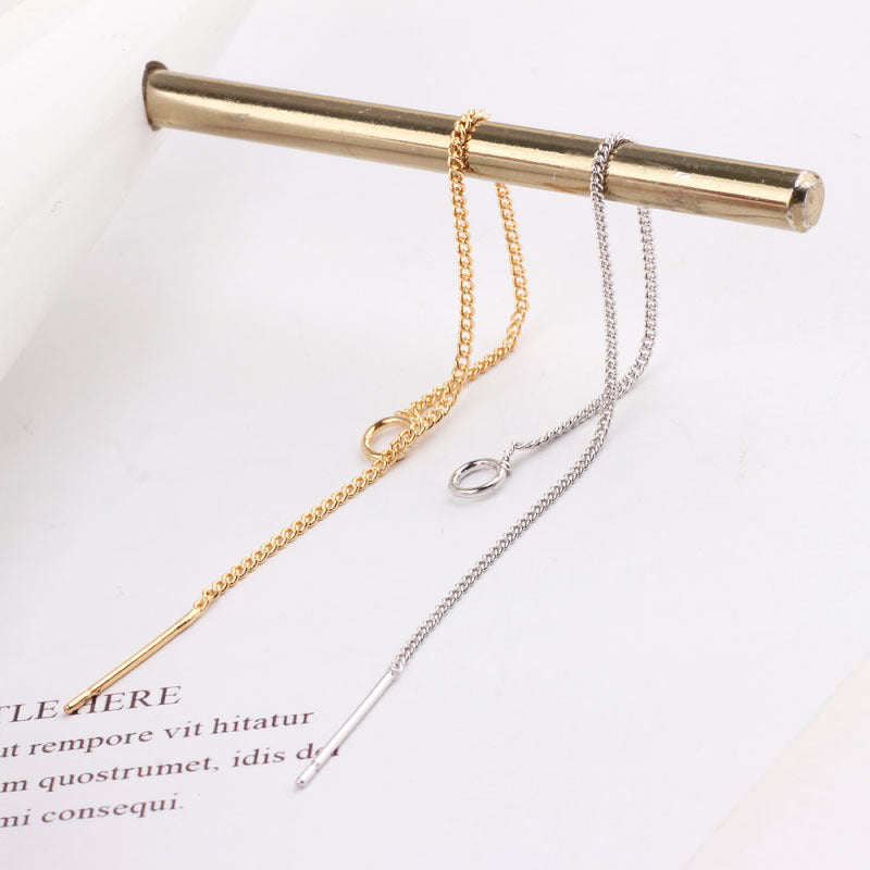 Color Retention Auricular Needle Material Thin Chain Minimalist Ear Line