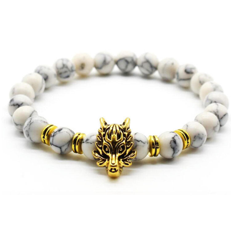 Men's Volcanic Stone Jewelry Elastic Small Bracelets